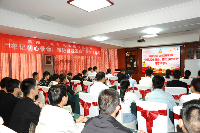 開元集團組織青年員工進行“牢記初心使命，推進自我***”大學習
